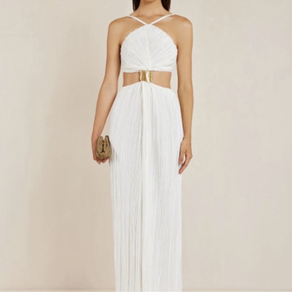 Cult Gaia Mitra gown in white